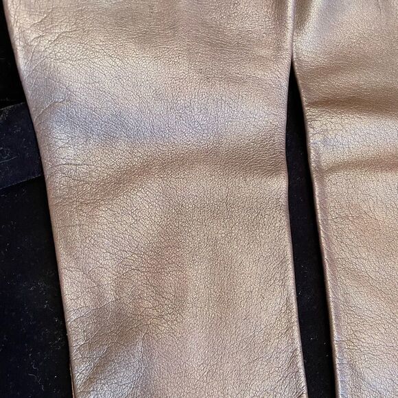 GLOVES By Superb Vintage 3/4 Length Brown Leather Gloves Size 6.5 - Picture 5 of 13